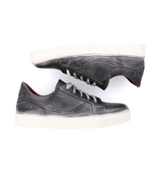 A pair of Bed Stu Azeli men's grey leather sneakers.