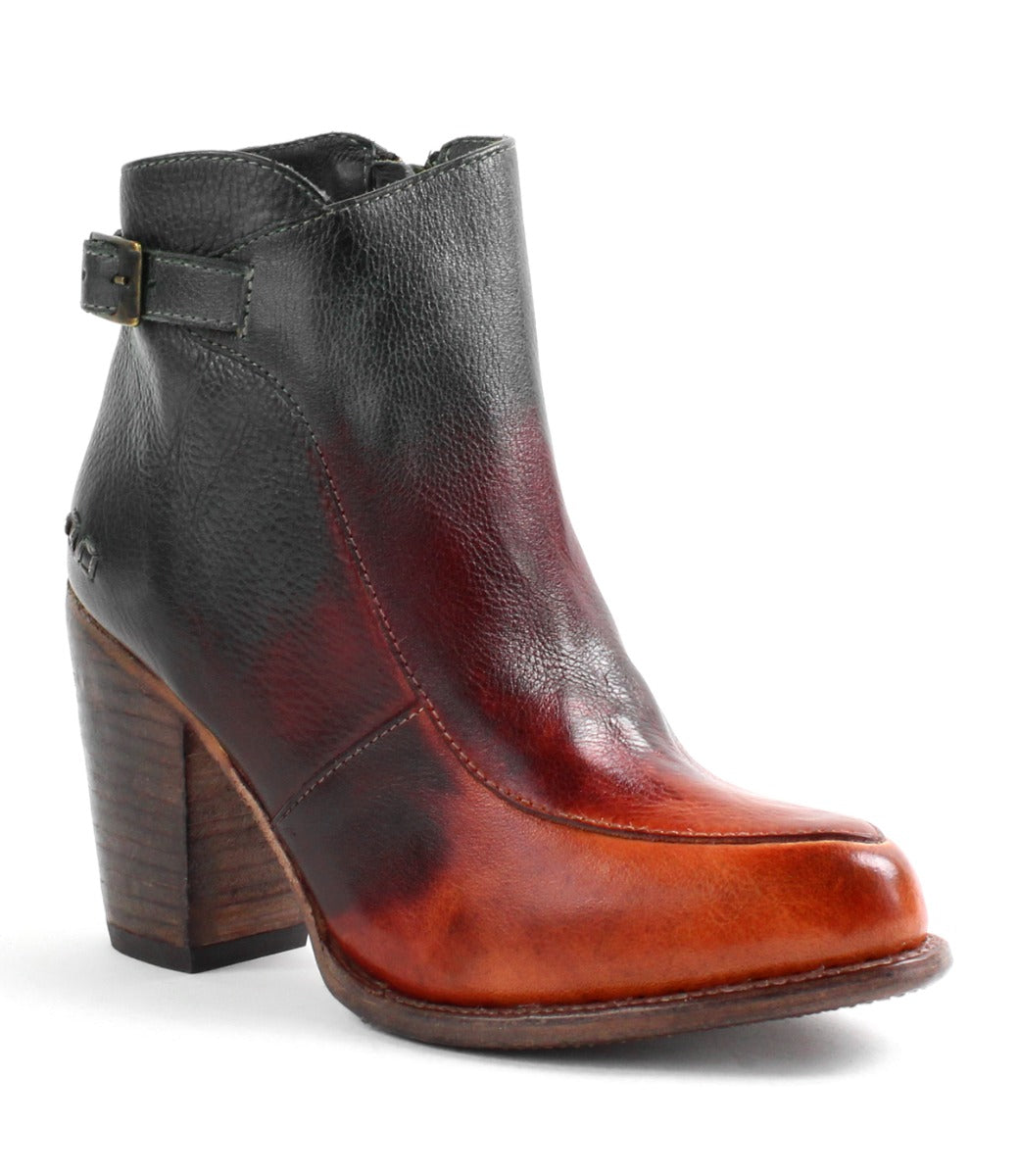 A woman's Isla ankle boot in tie dye leather by Bed Stu.