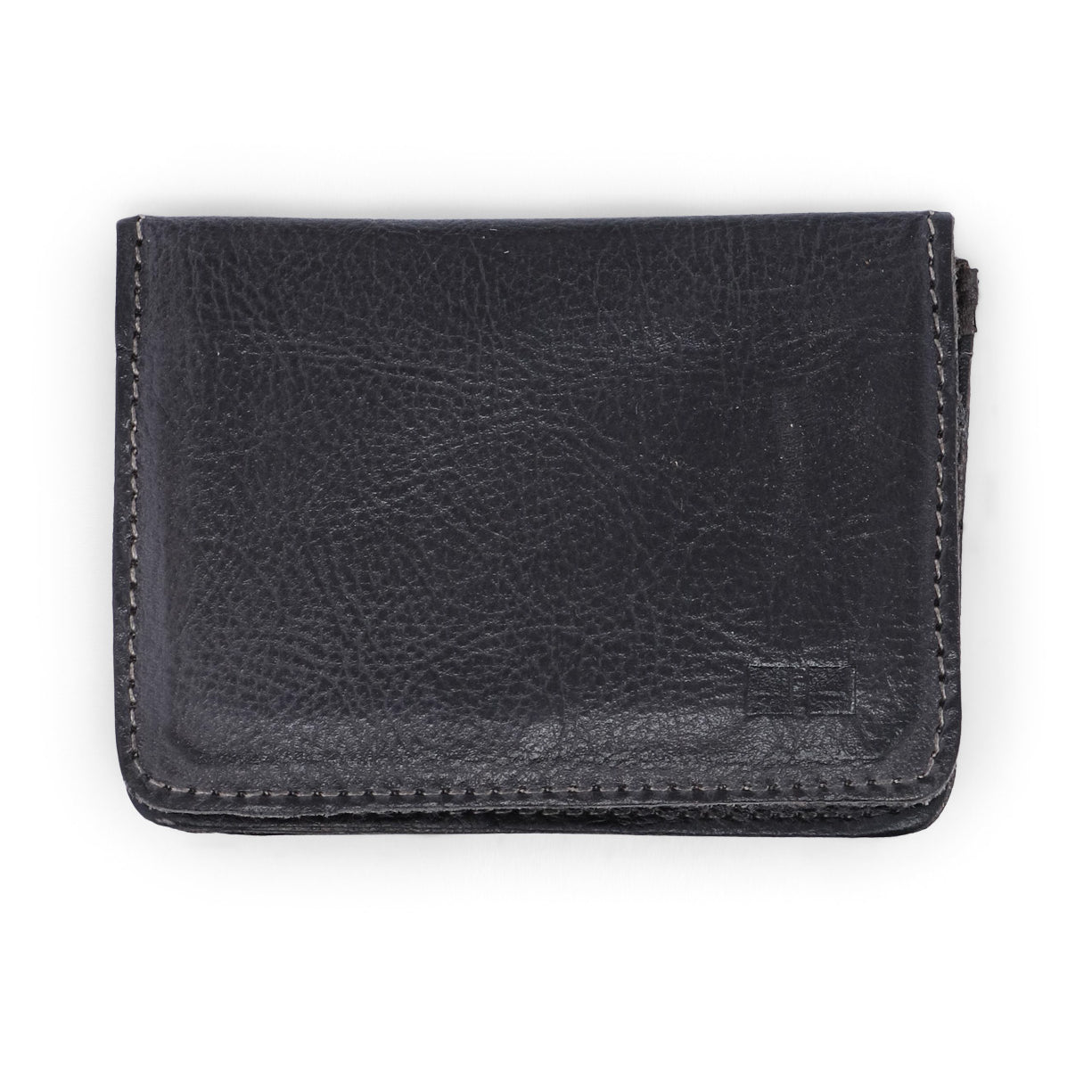A Bed Stu black leather Jeor wallet on a white background.